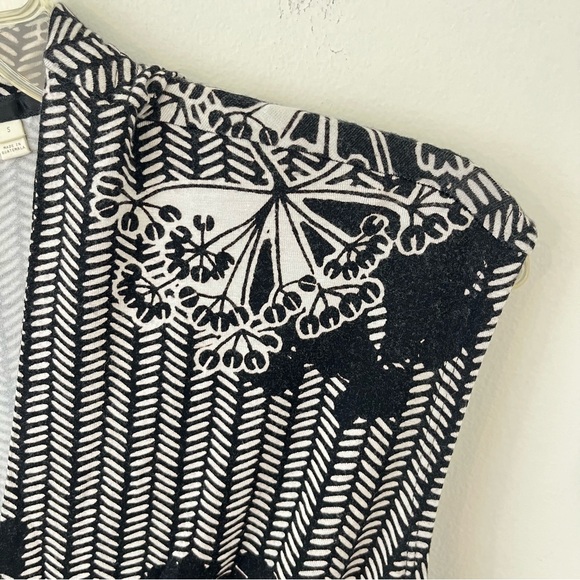 Anthropologie Deletta Floral Wrap Tank Top Blouse Stretch Sz Med (ff) - Picture 4 of 16